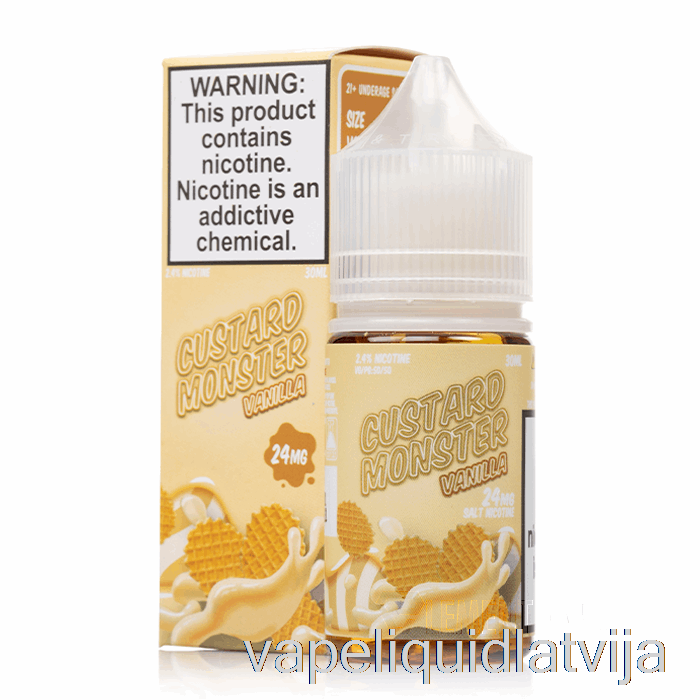 Vaniļas - Olu Krēma Sāļi - 30ml 24mg Vape šķidrums